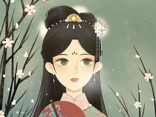 人物插画—初春寒
