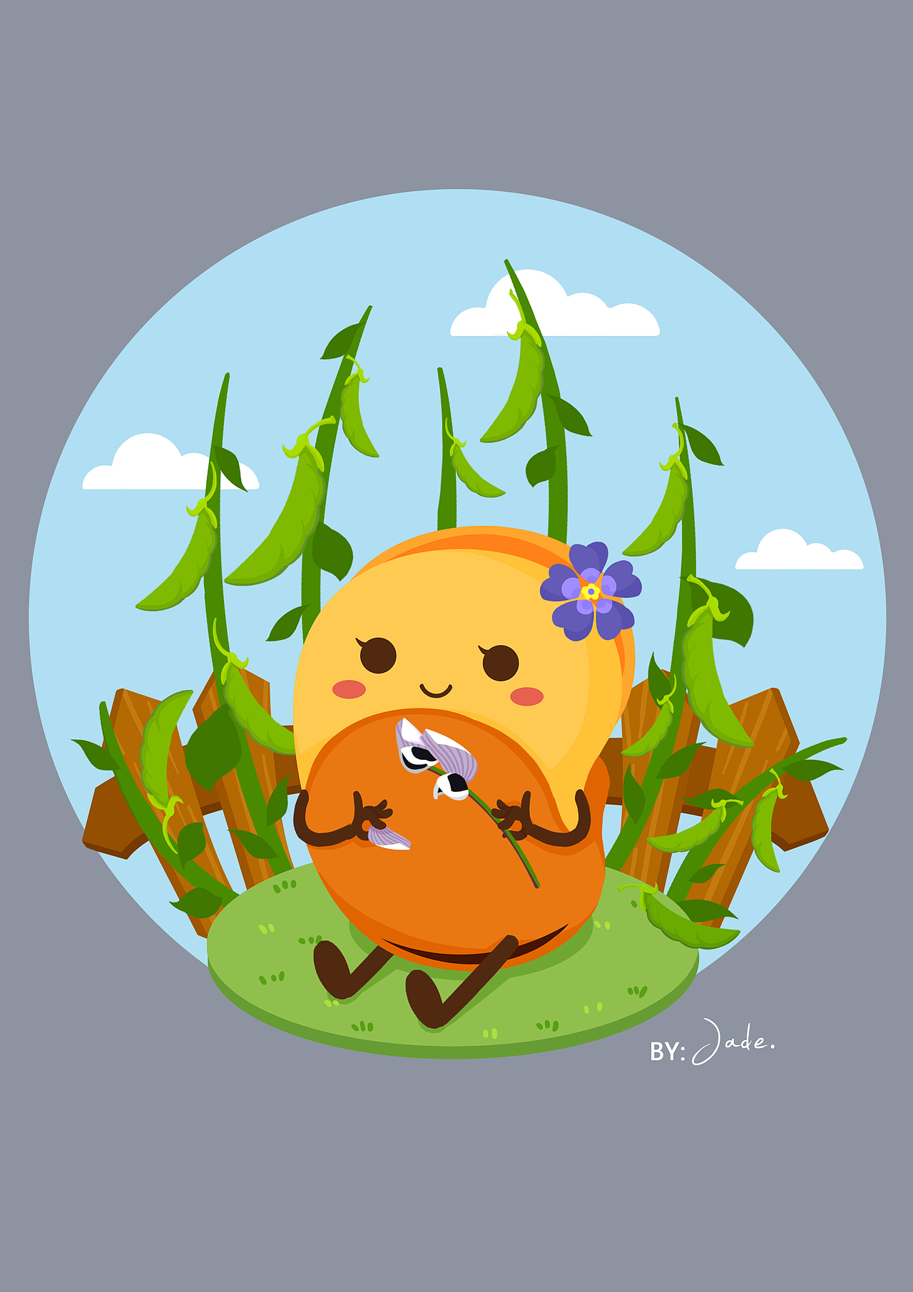 恋爱中的的兰花豆小姑娘