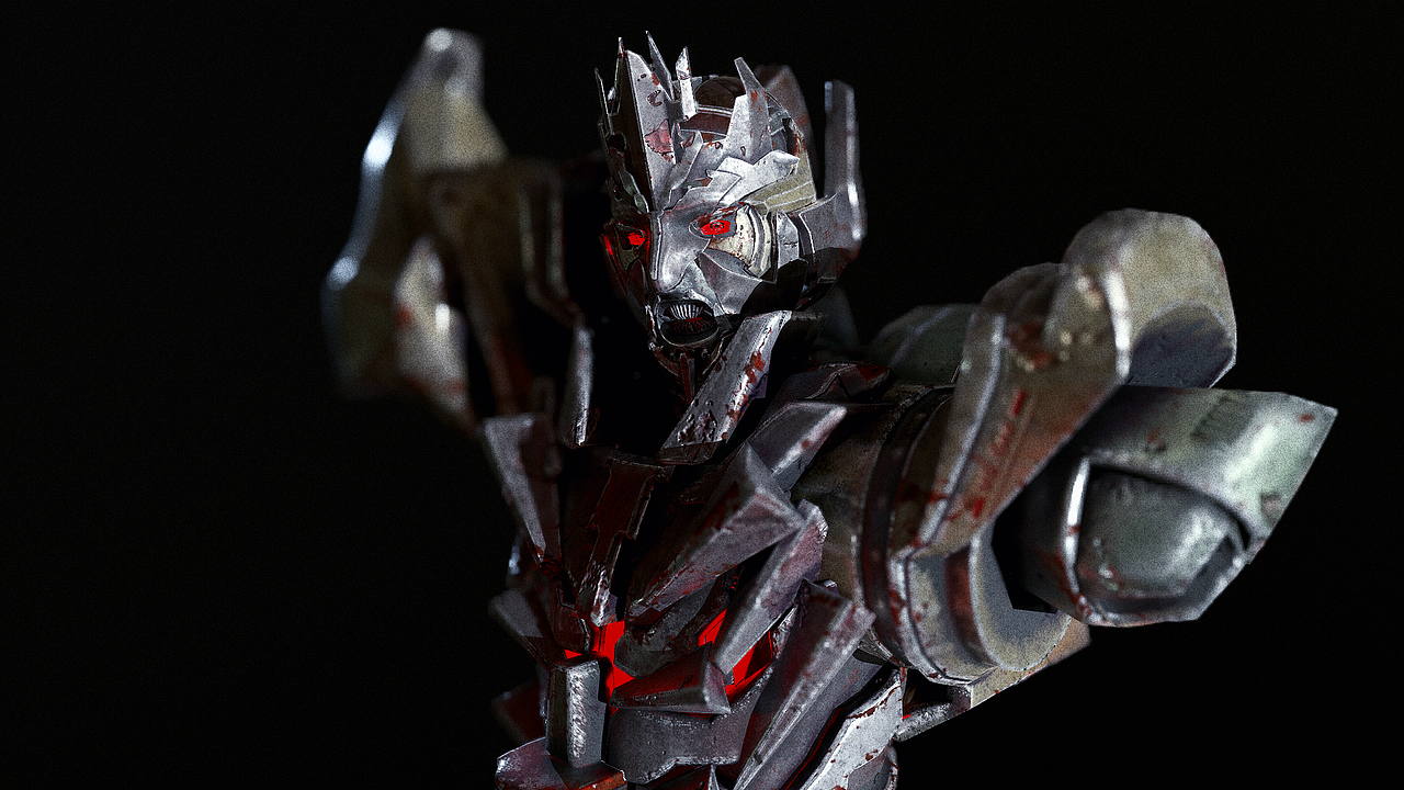 变形金刚-威震天分体制作渲染