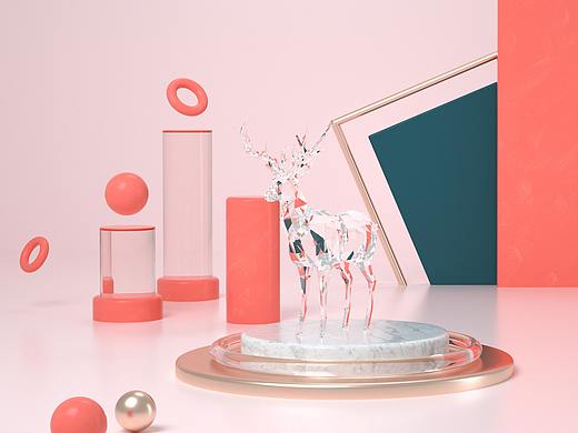C4D视觉海报场景
