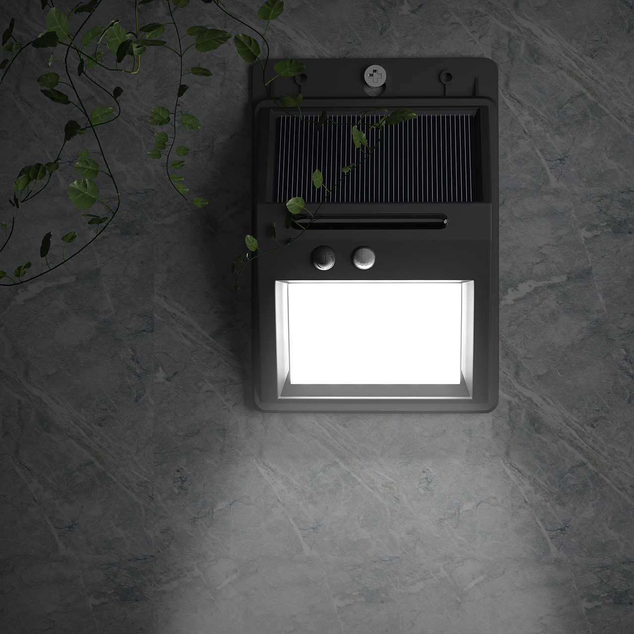 智能太阳能灯建模渲染作品