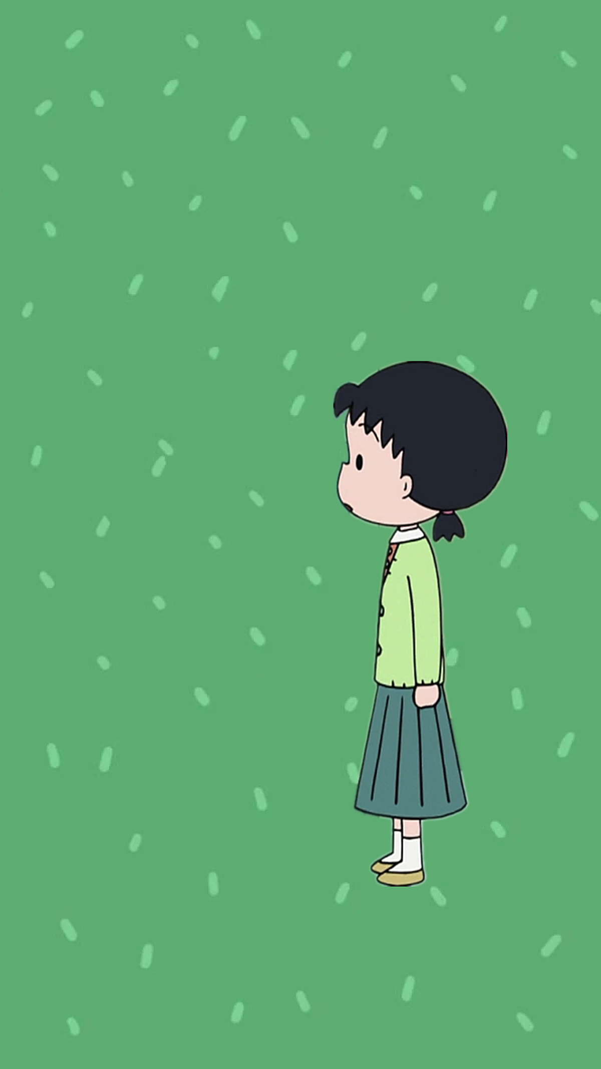 小丸子壁纸绿色系