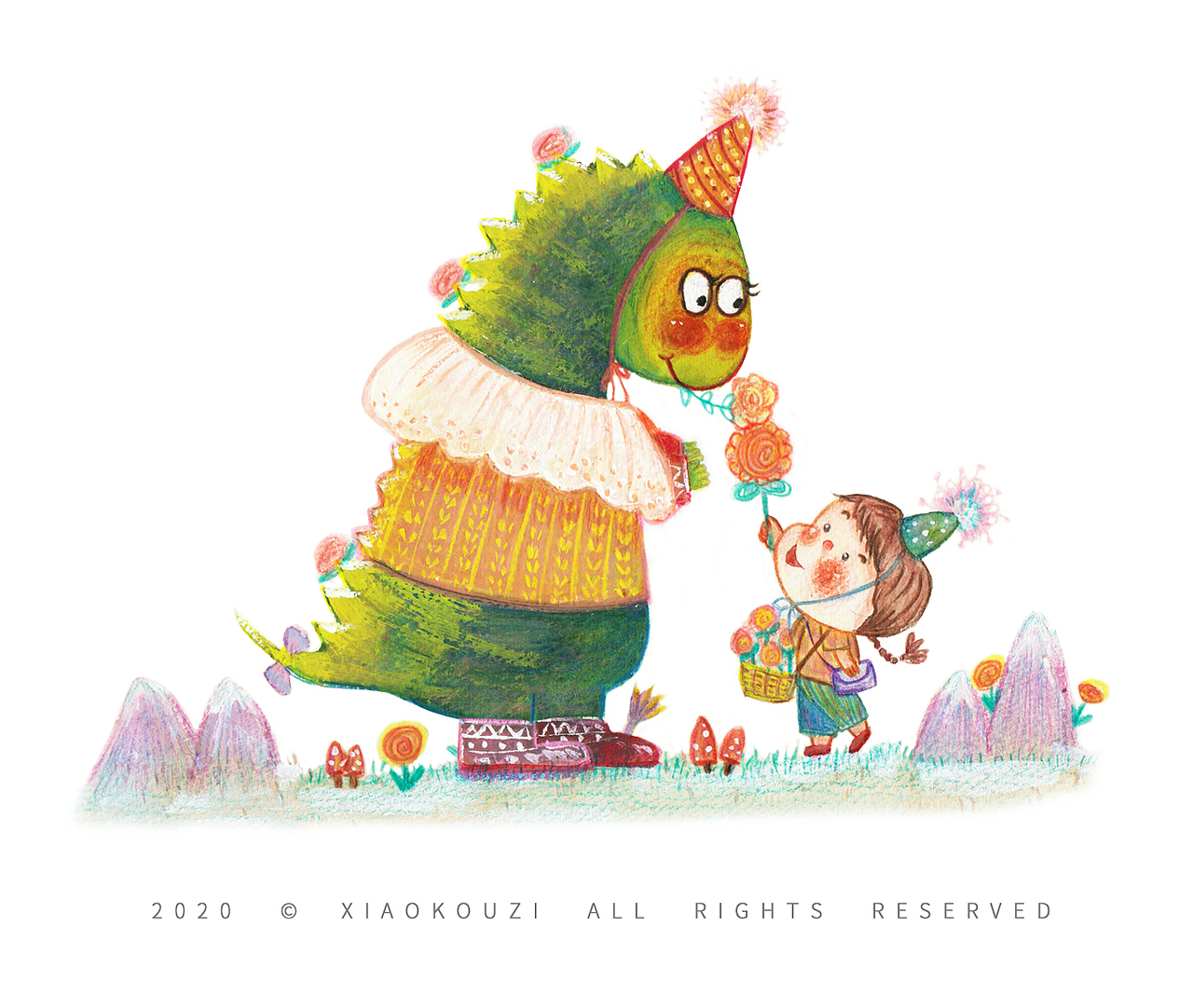 原创系列手绘插画《美好的每一天》