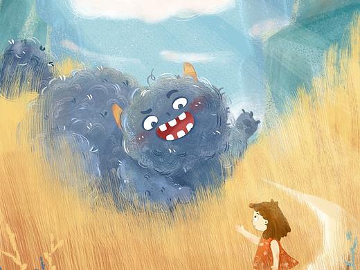 来吧~小怪物~（个人主页-ZNDg5MzY3Njg=） - 儿童插画 - 站酷设计师桃七插画原创素材 - 站酷ZCOOL