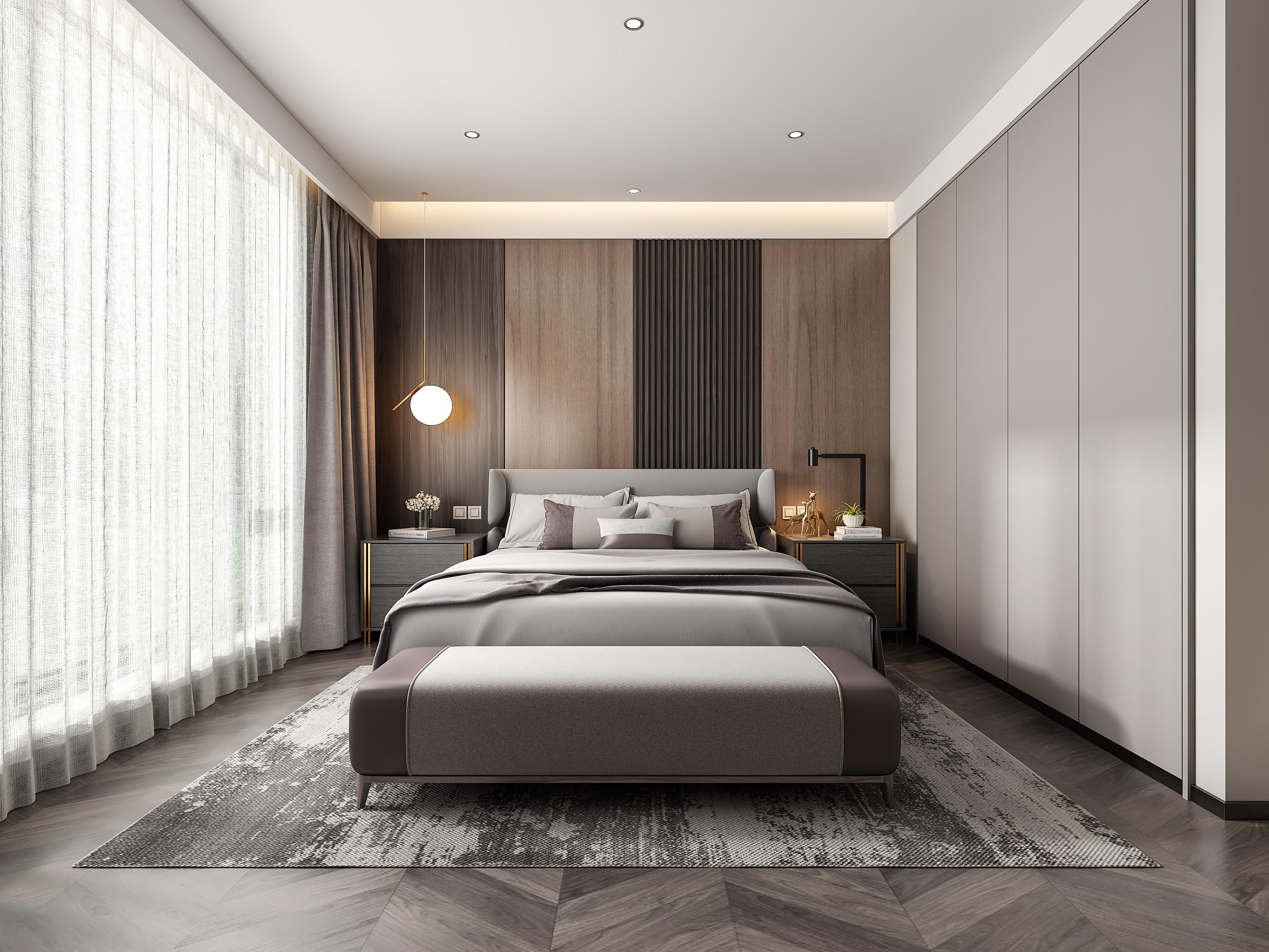 现代极简黑白灰别墅