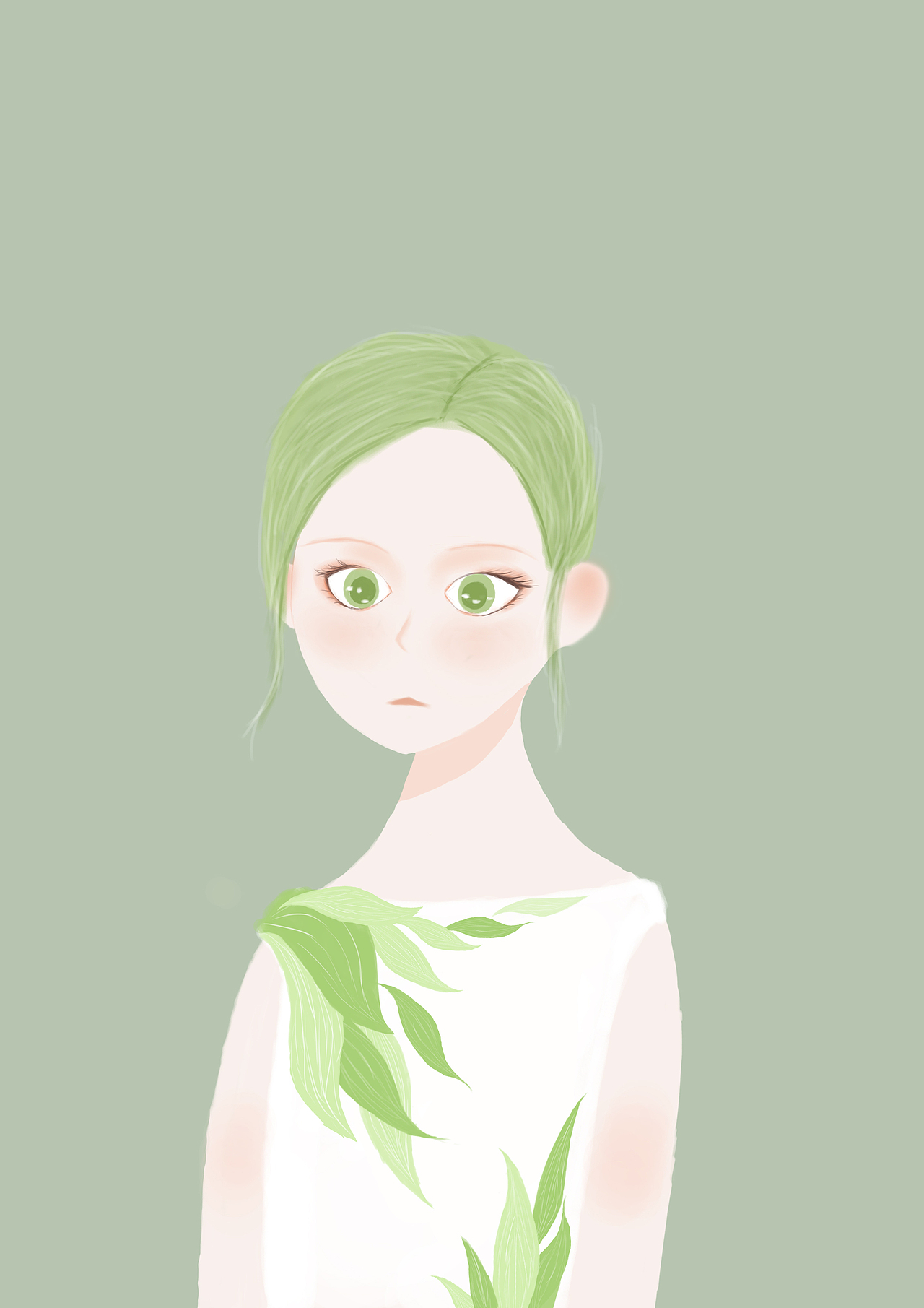 板绘|插画|创作习作|就这样简简单单_临摹作品-站酷zcool