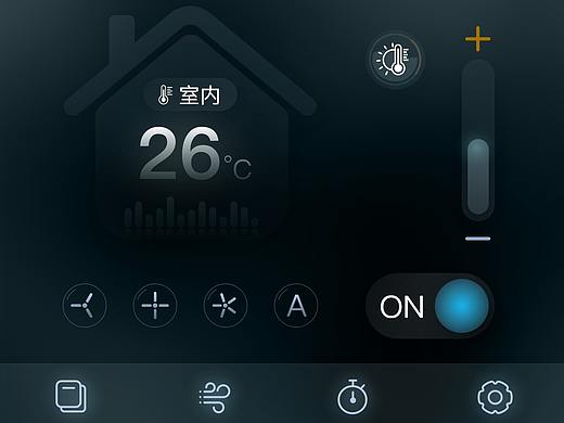智能家居温度控制屏