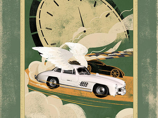 奔驰-经典系列车模二维动画