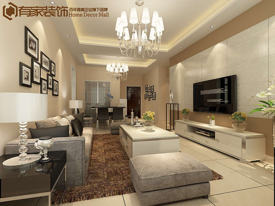 几款恒亿尚品湾客厅装修效果图（图ZMzYzNDk3NTI=） - 家装设计 - 站酷设计师厦门有家装饰小陈原创素材 - 站酷ZCOOL