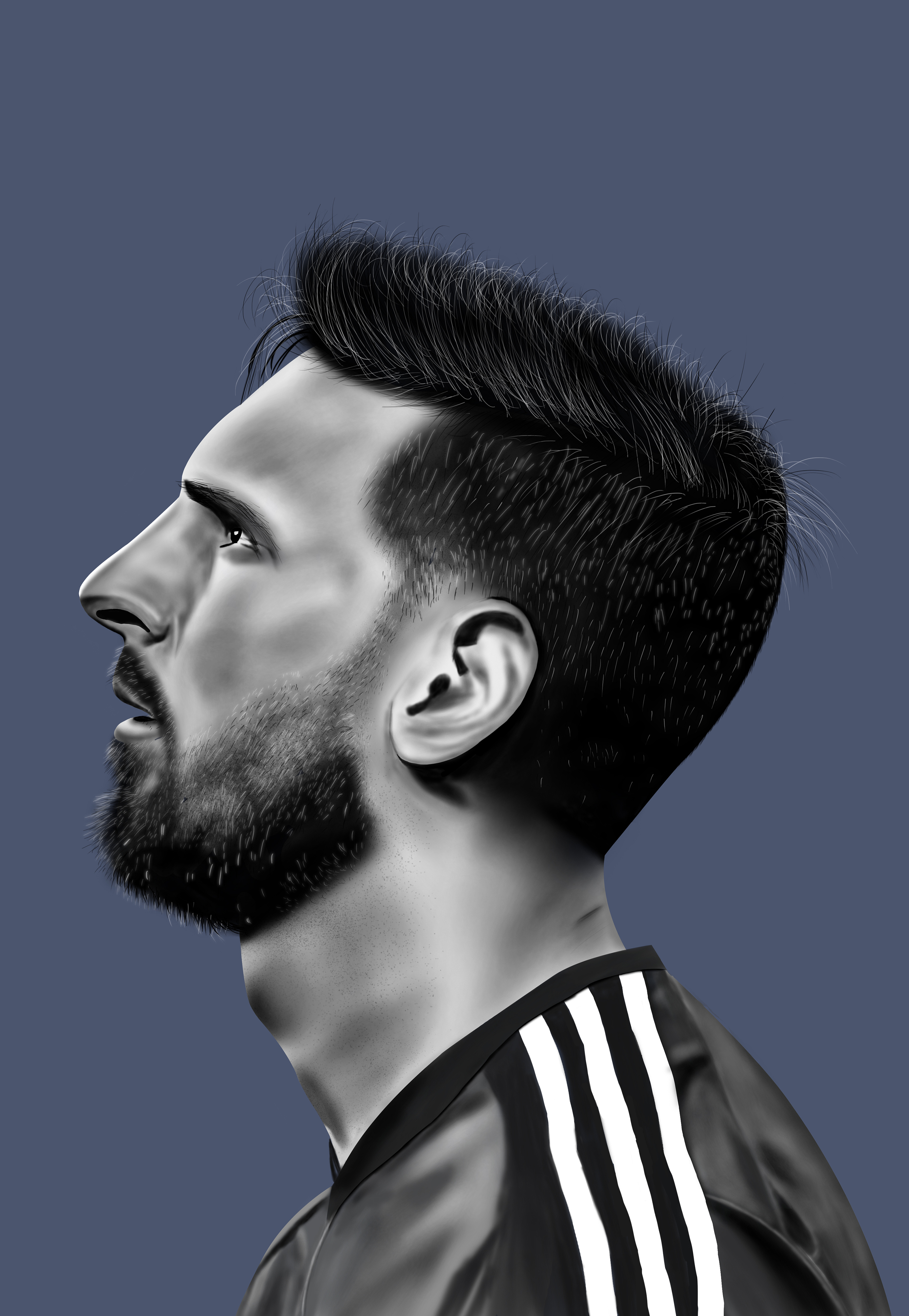 梅西lionel messi(手绘)