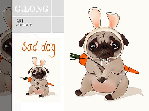 SAD DOG（个人主页-ZMzU1OTA0ODQ=） - 商业插画 - 站酷设计师Long傲天原创素材 - 站酷ZCOOL