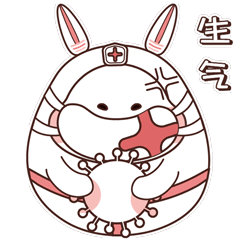 战疫---兔宝动态表情包设计（图ZMjA3MzIyMjIw） - IP形象 - 站酷设计师黄小亦原创素材 - 站酷ZCOOL