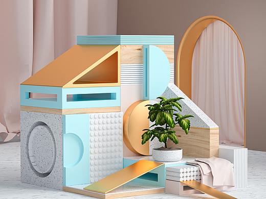 C4D练习作品（个人主页-ZNDU2OTg3NzI=） - 场景 - 站酷设计师buzz_317原创素材 - 站酷ZCOOL