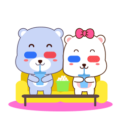 小熊男女表情（图ZMjAzMTI2NTE2） - 网络表情 - 站酷设计师hhh的脚步原创素材 - 站酷ZCOOL