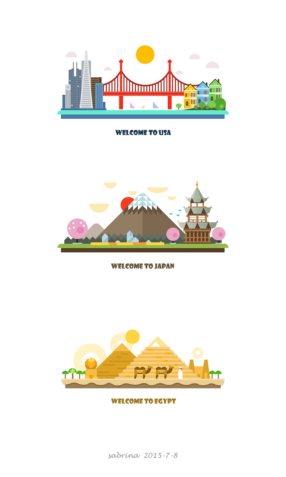 城市风景扁平建筑