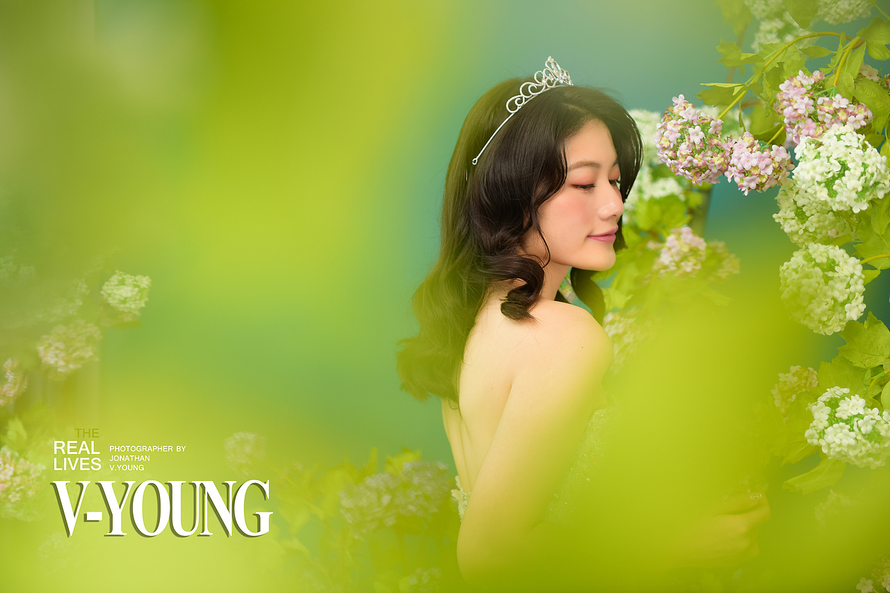婚纱摄影唯美花艺人像杂志封面时尚婚纱人像