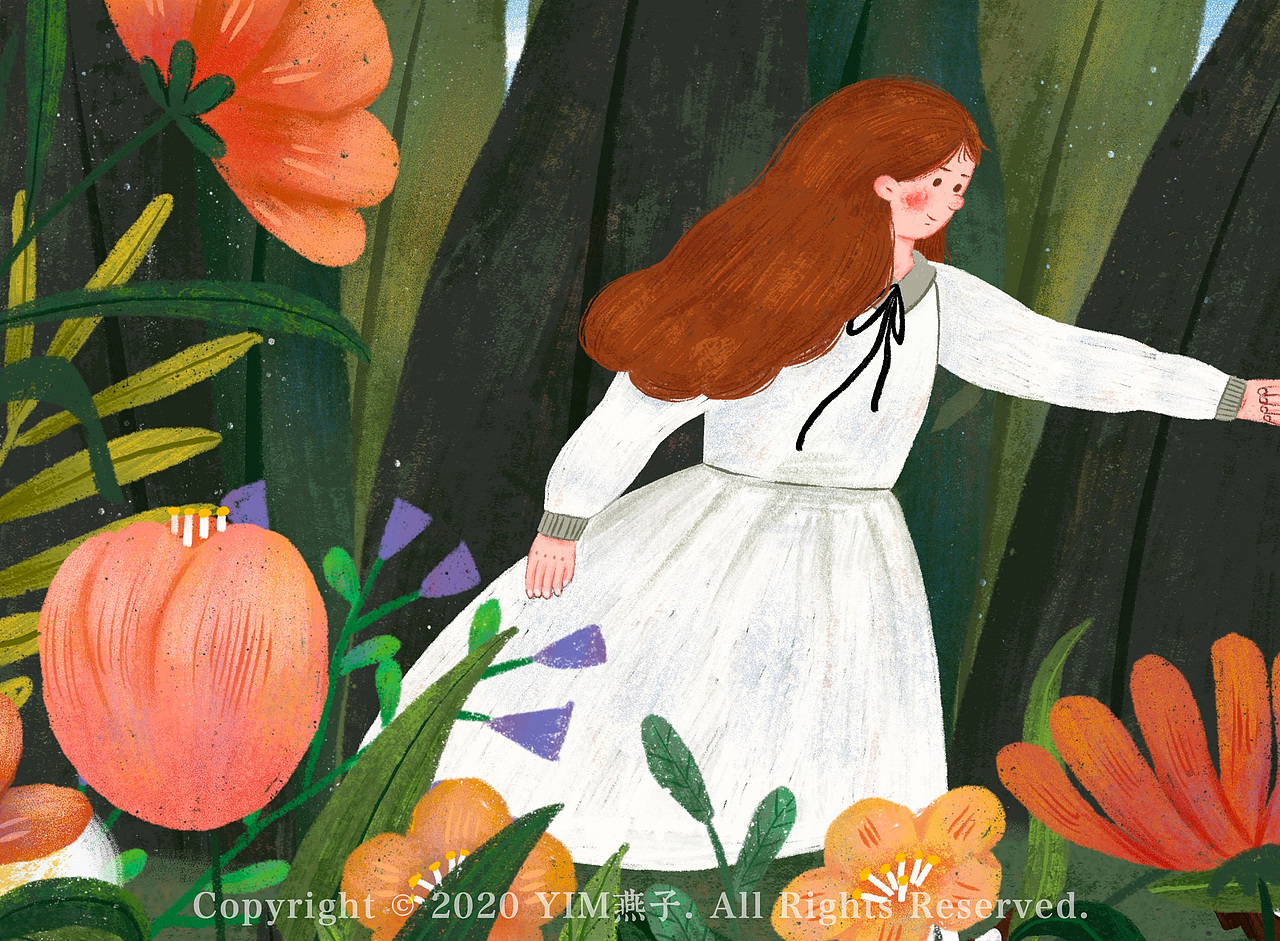 是春天啊（图ZMjQ1NjM1NTI0） - 儿童插画 - 站酷设计师YIM燕子原创素材 - 站酷ZCOOL