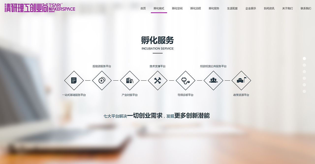 创业孵化园做的官网（图ZMTQ4NzQyMDEy） - 企业官网 - 站酷设计师wp201002原创素材 - 站酷ZCOOL