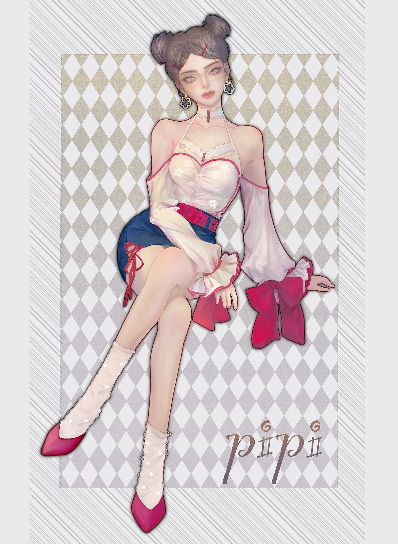ipad绘画~摩登女孩~