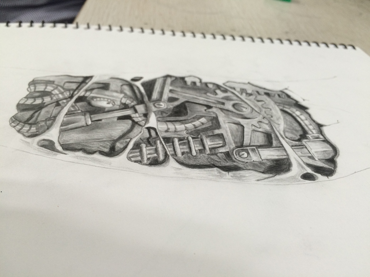 手绘练习 机械臂纹身（图ZNDIyNzk0ODQ=） - 新锐潮流插画 - 站酷设计师慈溪晓摄影原创素材 - 站酷ZCOOL