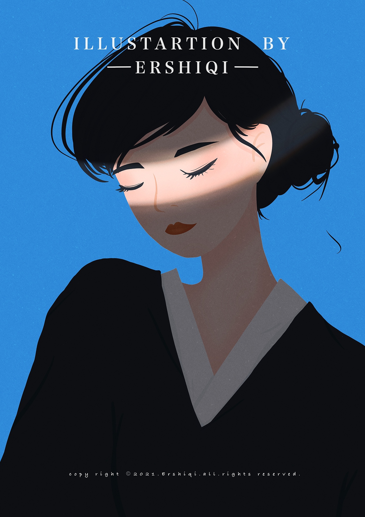 人像插画（图ZMjYwMDI0MTc2） - 商业插画 - 站酷设计师贰拾柒_W原创素材 - 站酷ZCOOL