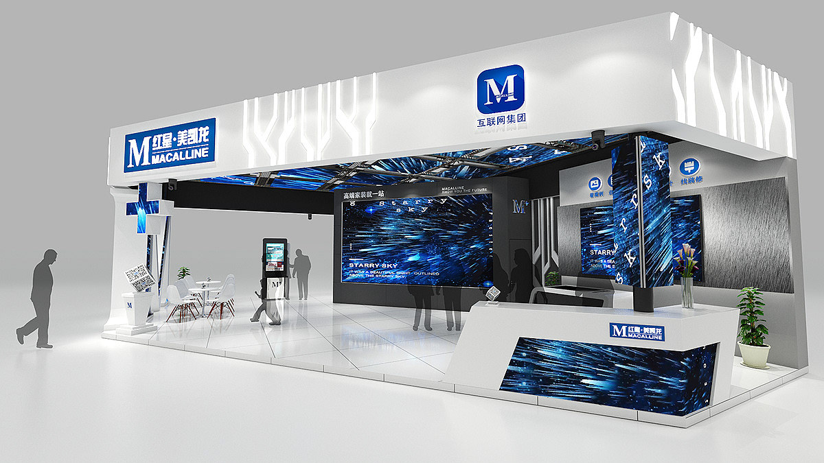 科技时尚展位3d效果图设计制作|三维|其他三维|思海设计 - 原创作品 -