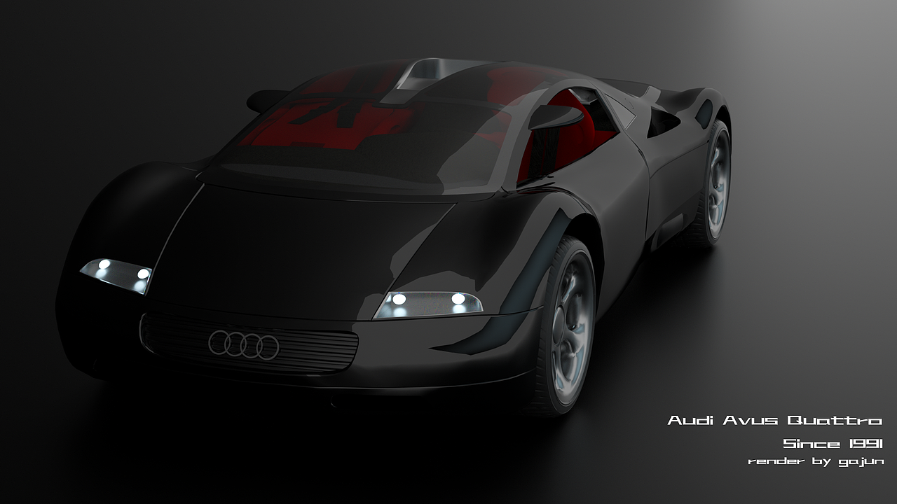 c4d+oc奥迪avus汽车渲染（图ZMTgxMjU0NTM2） - 交通工具 - 站酷设计师你当我系浮夸吧原创素材 - 站酷ZCOOL