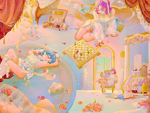 room（个人主页-ZNjI3MzIxMjQ=） - 商业插画 - 站酷设计师kooriitsu原创素材 - 站酷ZCOOL