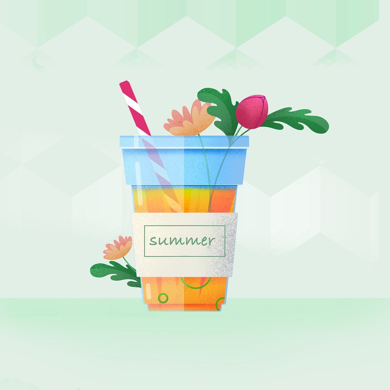 夏日饮品（图ZMTcyMTU5MjIw） - 创作习作 - 站酷设计师pupu一只普普原创素材 - 站酷ZCOOL