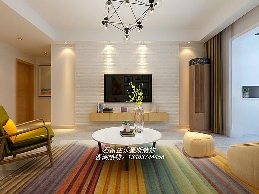 石家庄润德天悦城118㎡北欧效果案例