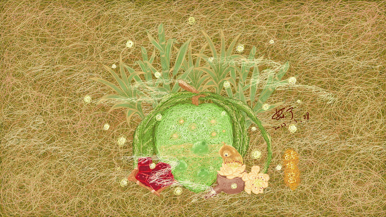 #插画#线圈 养生药膳 夏日消渴解暑 酸梅酱（图ZMzAyNzY3Nzk2） - 商业插画 - 站酷设计师alynnn原创素材 - 站酷ZCOOL