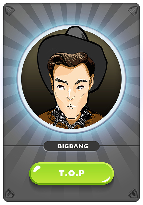 比格棒Bigbang广州演唱会宣传小游戏卡牌绘制（图ZMjc3NjE1OTI=） - 艺术插画 - 站酷设计师凯米Kamin原创素材 - 站酷ZCOOL