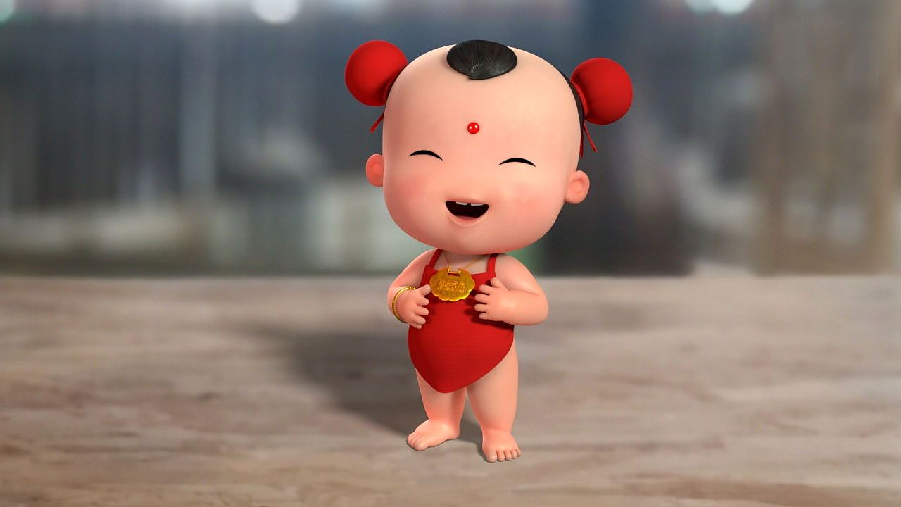 招财童子天气那么好快来动动你的小脚吧