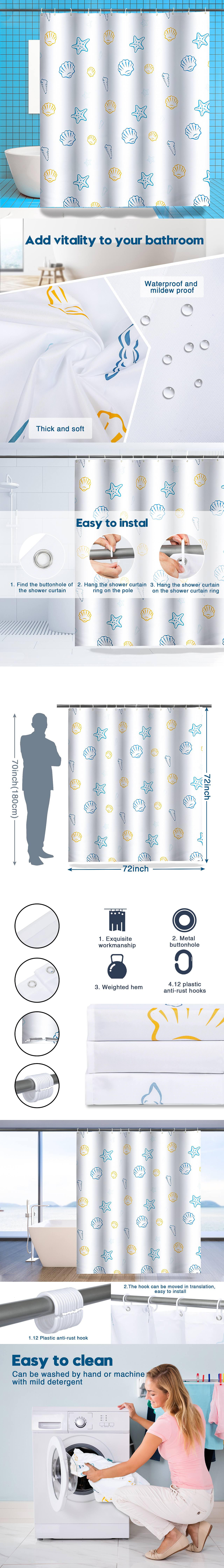 浴帘 亚马逊 主图设计（图ZMjY5NTMzNTI0） - 图案 - 站酷设计师婷婷吖吖原创素材 - 站酷ZCOOL