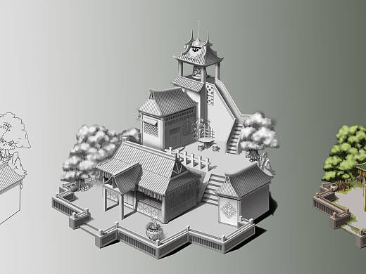 小佛寺（个人主页-ZNTYzNDc0NjA=） - 创作习作 - 站酷设计师_D_I_U_原创素材 - 站酷ZCOOL