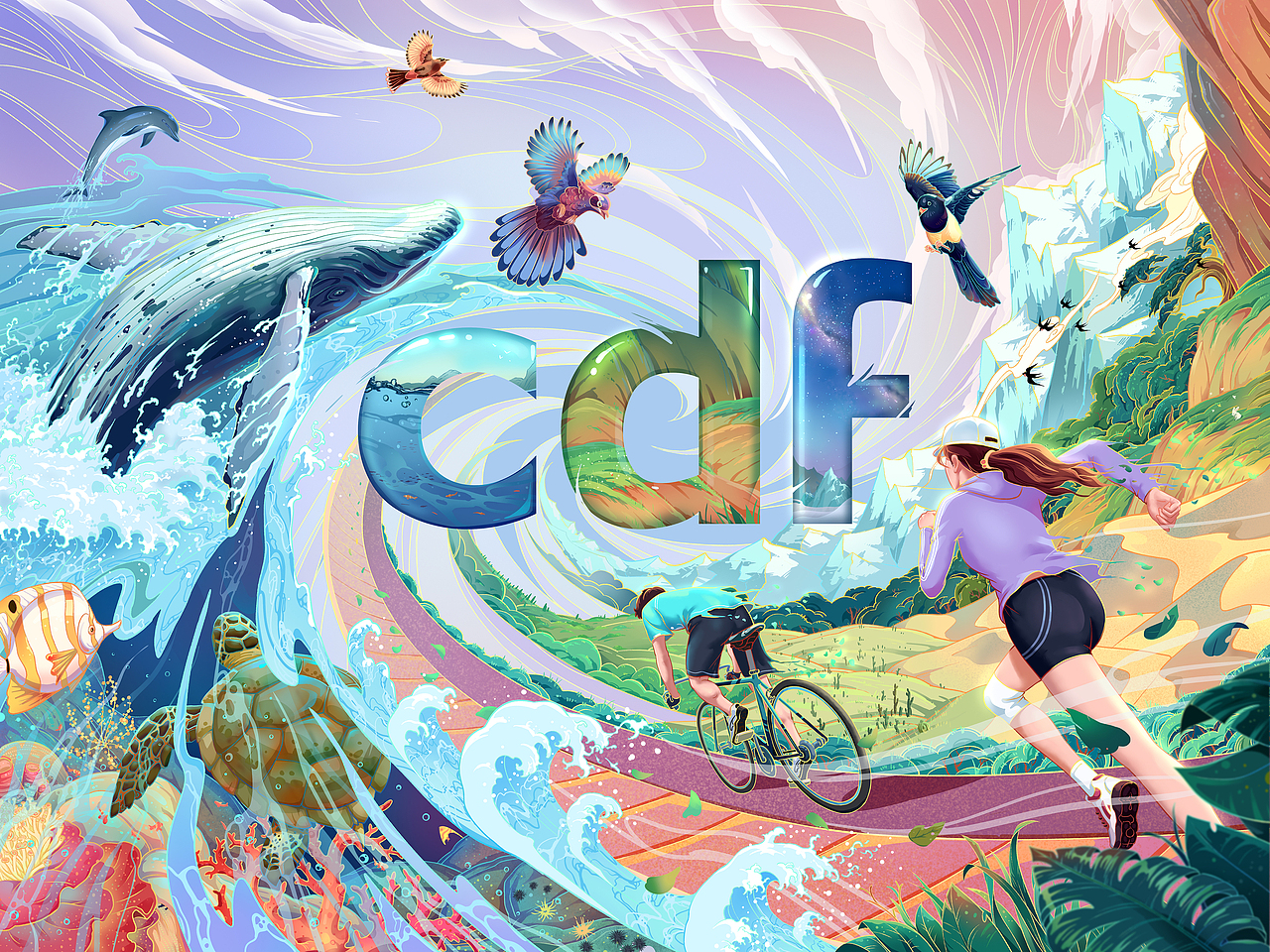 cdf发现环保之美——《共生》（图ZMjgwNzIxOTQ0） - 海报 - 站酷设计师净名原创素材 - 站酷ZCOOL