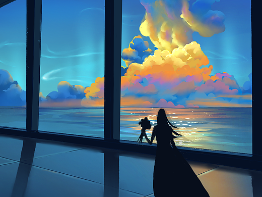 婚纱 鲜花 云朵（个人主页-ZNjkwOTE5ODQ=） - 商业插画 - 站酷设计师红糖糍原创素材 - 站酷ZCOOL