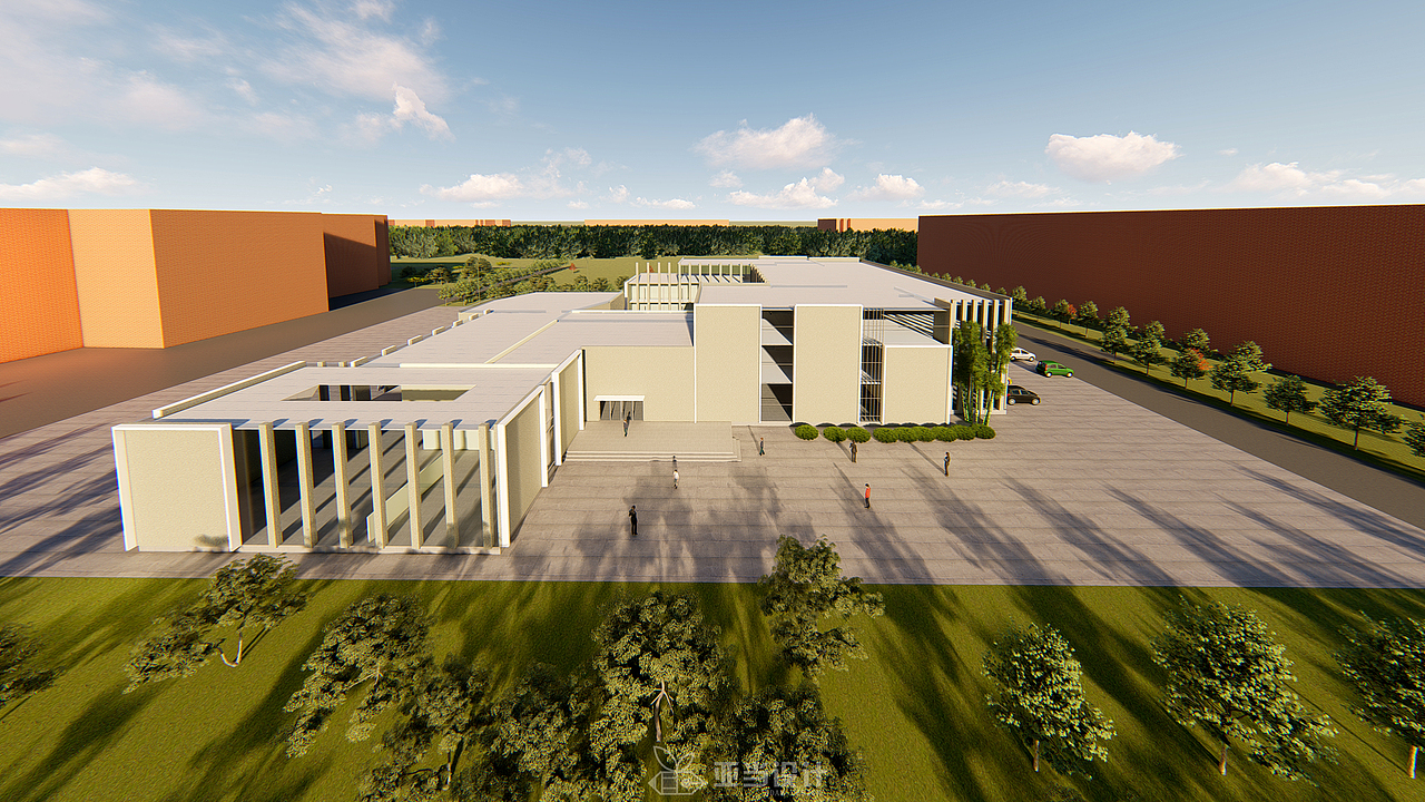 教学楼模型及效果图