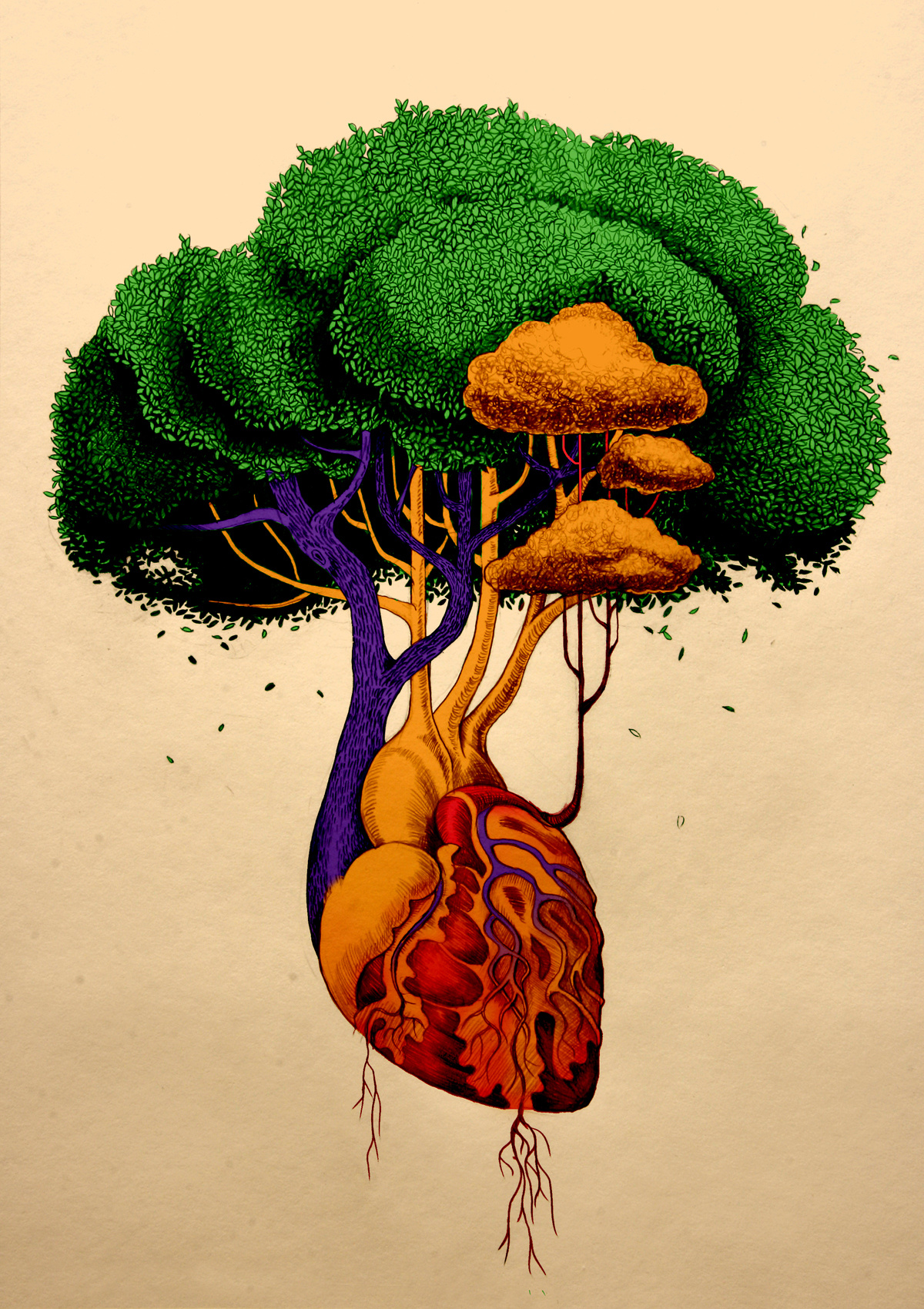 生命之树|插画|艺术插画|多爸1203 - 原创作品 - 站酷 (ZCOOL)