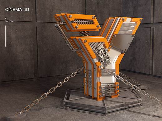 C4D 机械字母Y（个人主页-ZMjg1OTYwODQ=） - 机械/交通 - 站酷设计师DD大尧原创素材 - 站酷ZCOOL