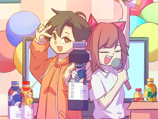 菜鸟的娃哈哈海报设计