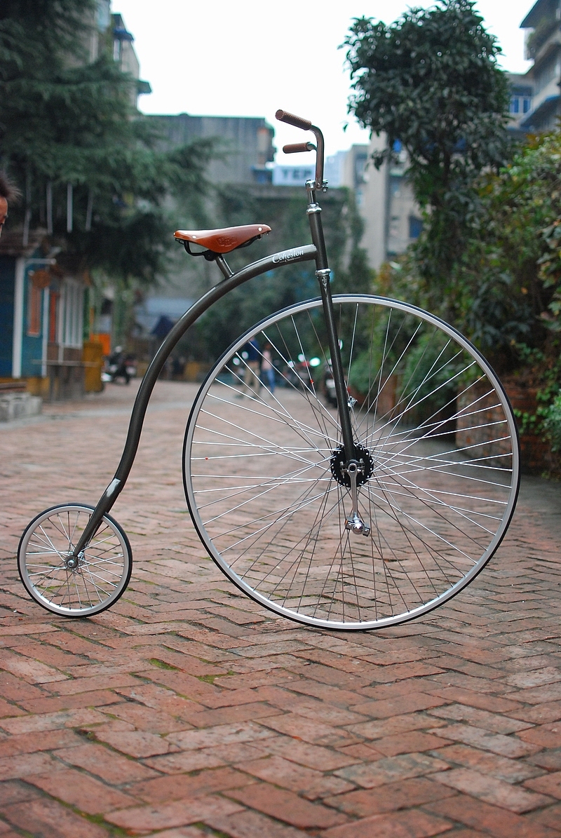 大小轮高轮复古自行车