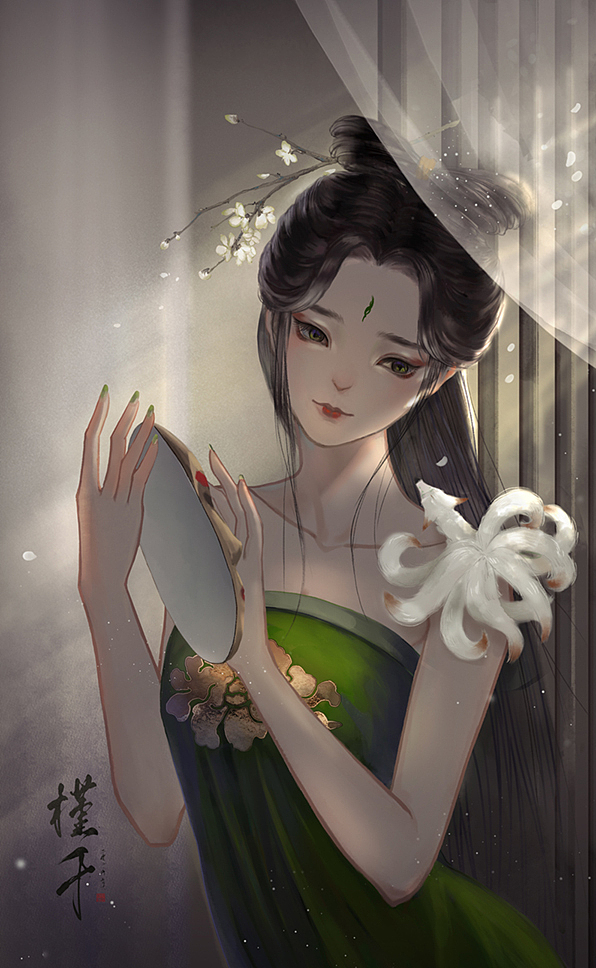 古风半身头像狐