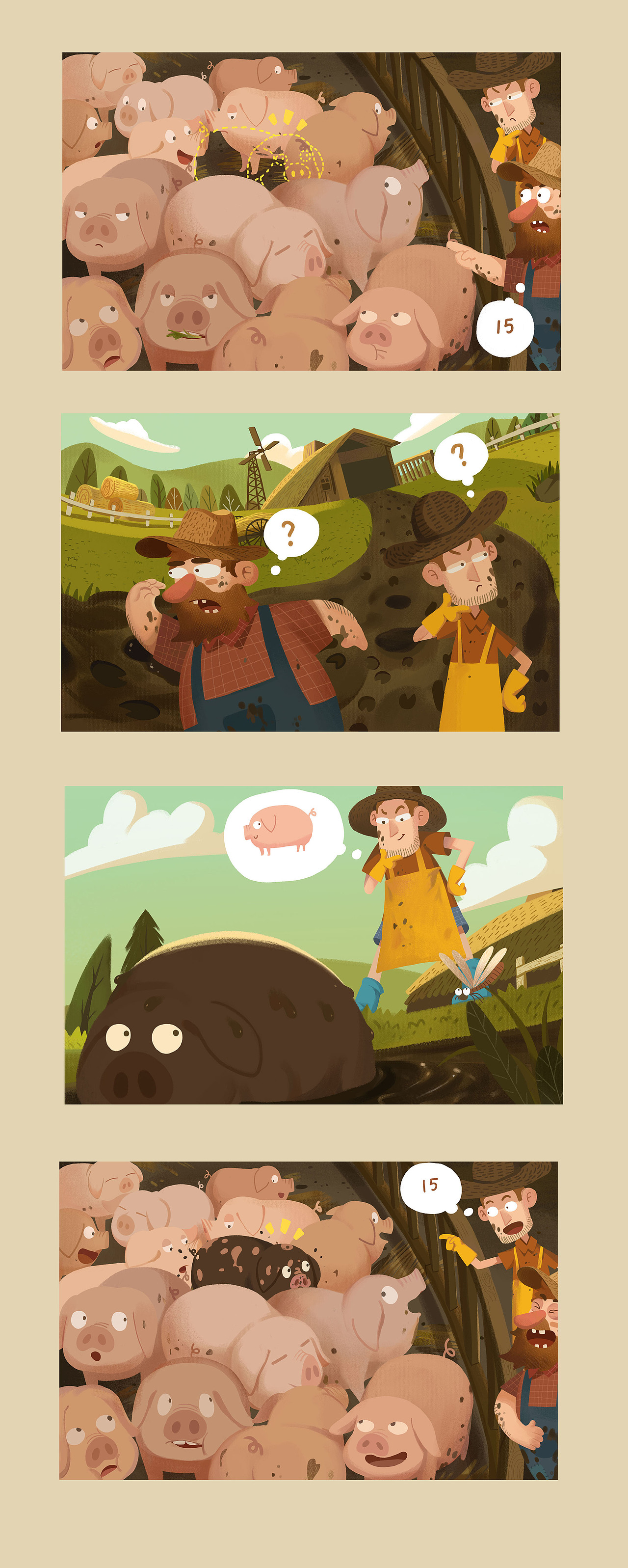 儿插绘本（部分）（图ZMjI3MTgxMjM2） - 儿童插画 - 站酷设计师肥猫牛奶原创素材 - 站酷ZCOOL