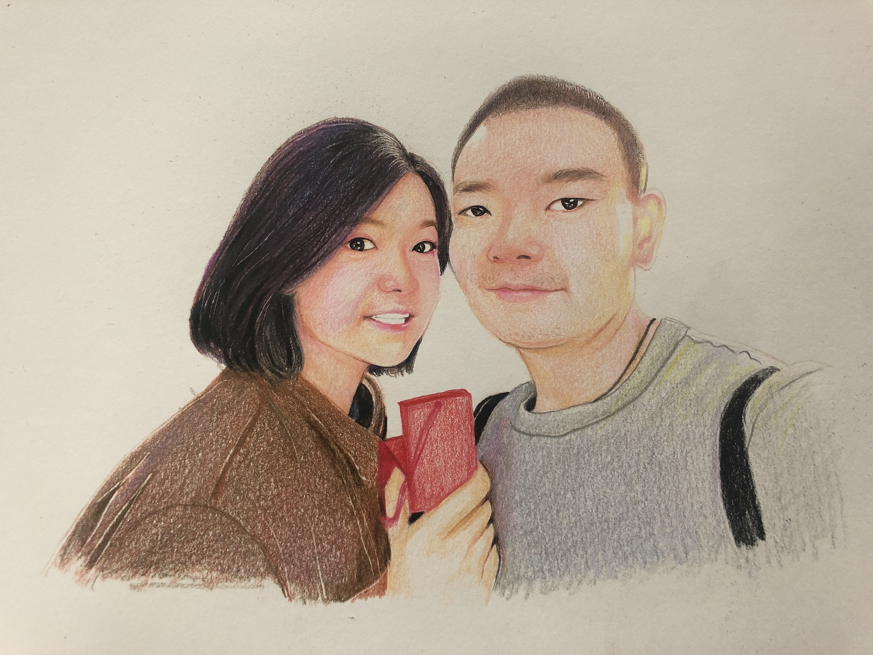 情侣俩|纯艺术|彩铅|小琳子爱画画 - 原创作品 - 站酷 (zcool)