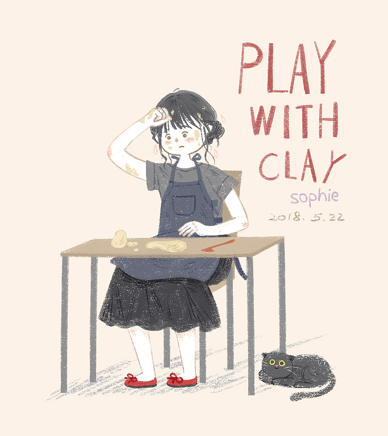 女生日常（图ZMTE3NDk2MjUy） - 商业插画 - 站酷设计师咖啡磨Sophie原创素材 - 站酷ZCOOL
