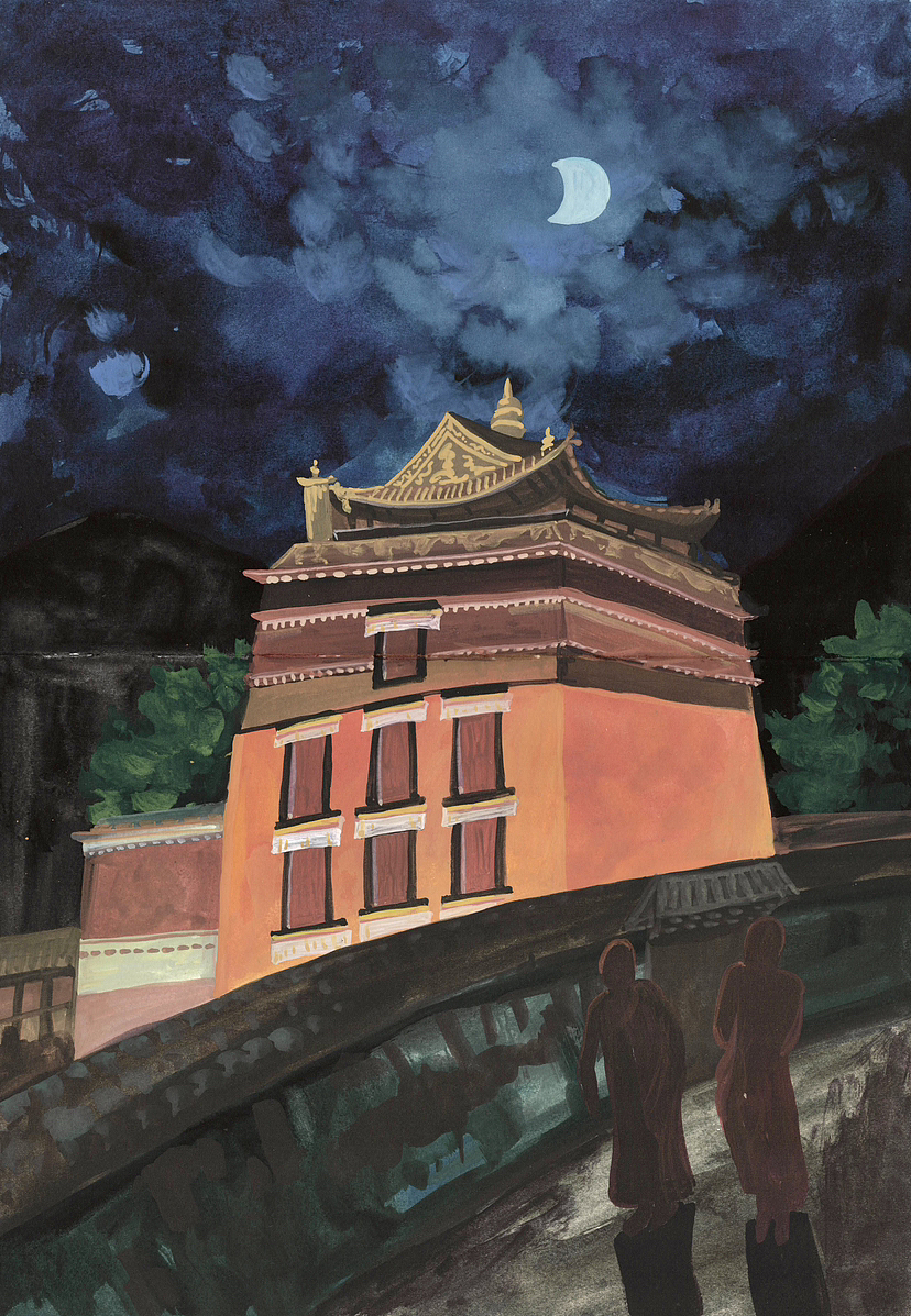 藏区一（图ZMzUyNDQyNTI0） - 艺术插画 - 站酷设计师阿茹先生原创素材 - 站酷ZCOOL