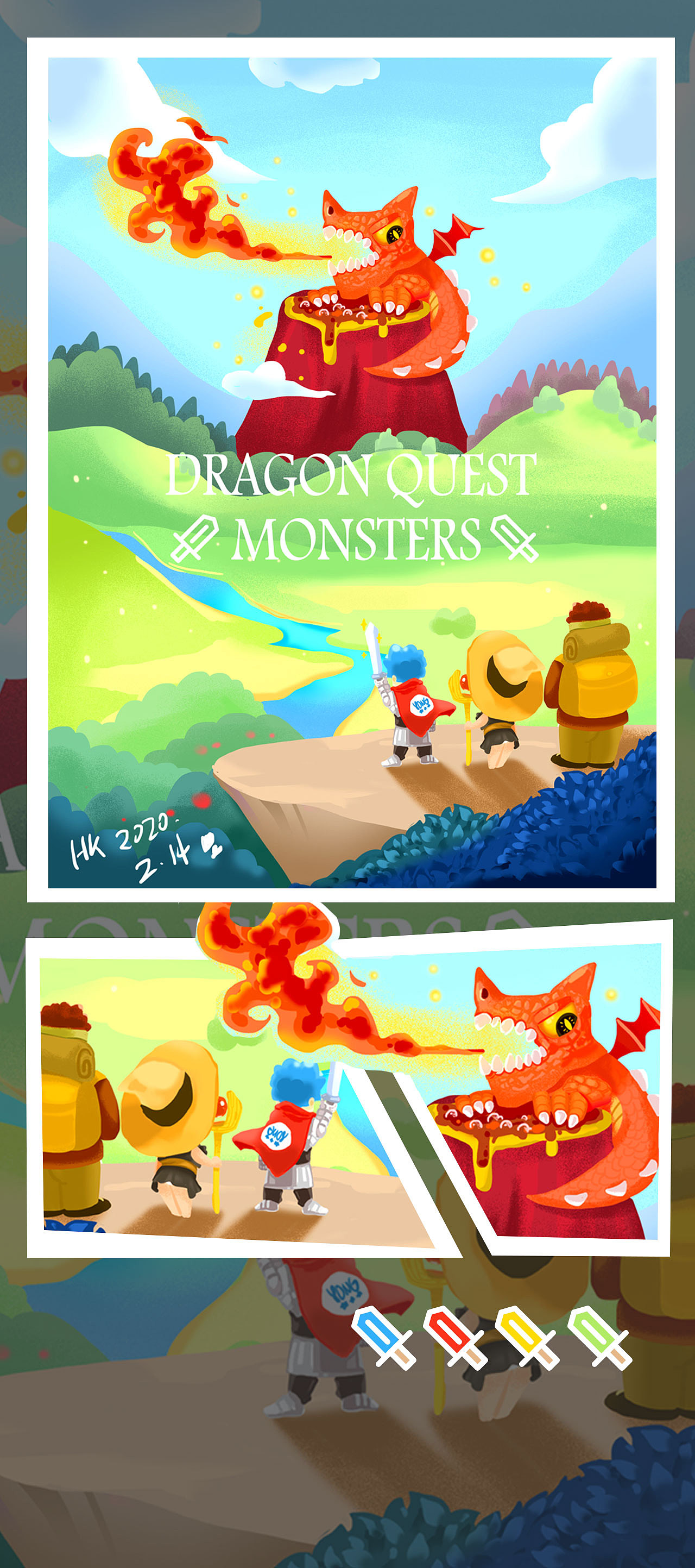 勇者斗恶龙（图ZMTk4Mzg3NDQ0） - 创作习作 - 站酷设计师闪电超人原创素材 - 站酷ZCOOL