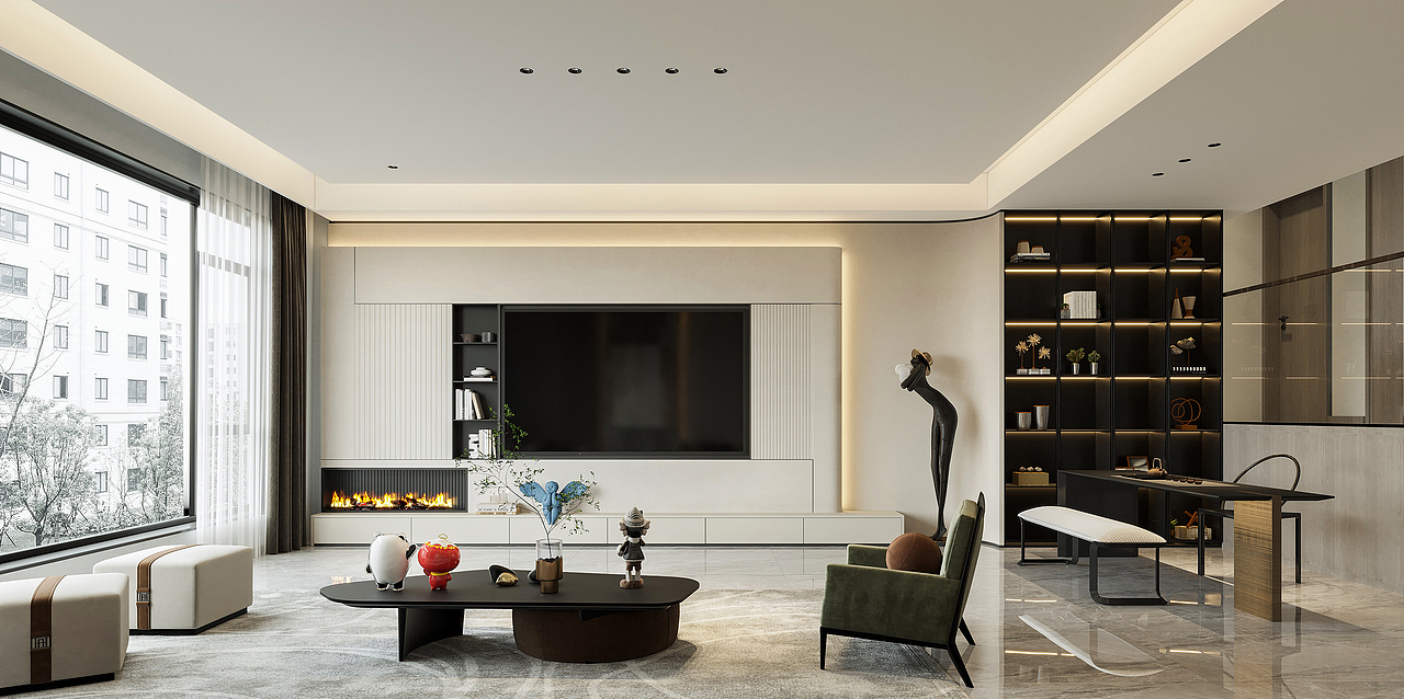 现代及新中式效果图表现