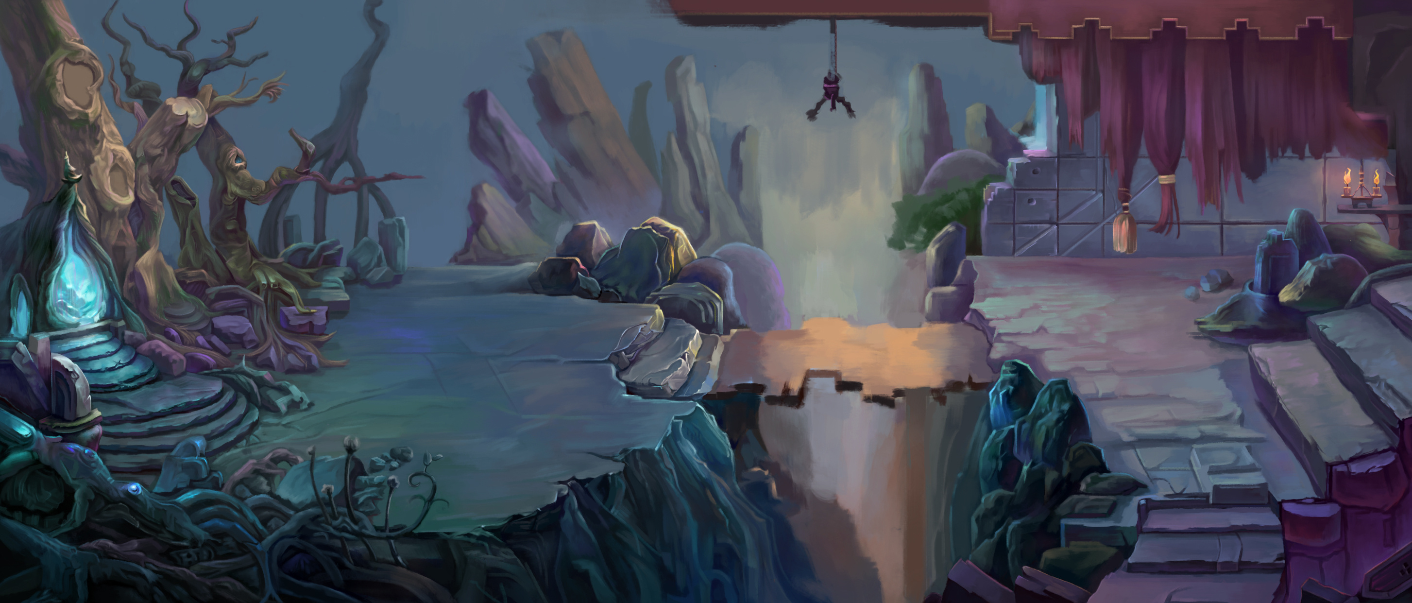 横版游戏写实场景|插画|游戏原画|zs创 - 原创作品 - 站酷 (zcool)